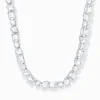 Best Choker glamour avec 43 zircons blancs argent Femme Chaînes & Colliers|Argent 925