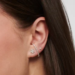 Best Clou d'oreille unique éclairs argent Femme Clous D'oreilles