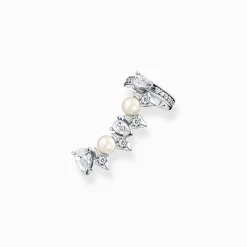 Cheap Clou d'oreille unique perles et cristaux de glace argent Femme Boucles D'oreilles|Clous D'oreilles