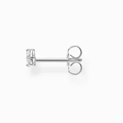 Best Clou d'oreille unique pierres blanches argent Femme Clous D'oreilles