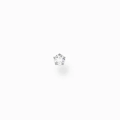 Sale Clou d'oreille unique pierre, petite argent Femme Clous D'oreilles