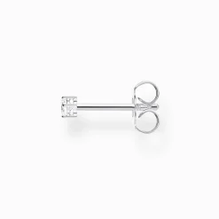 Sale Clou d'oreille unique pierre, petite argent Femme Clous D'oreilles