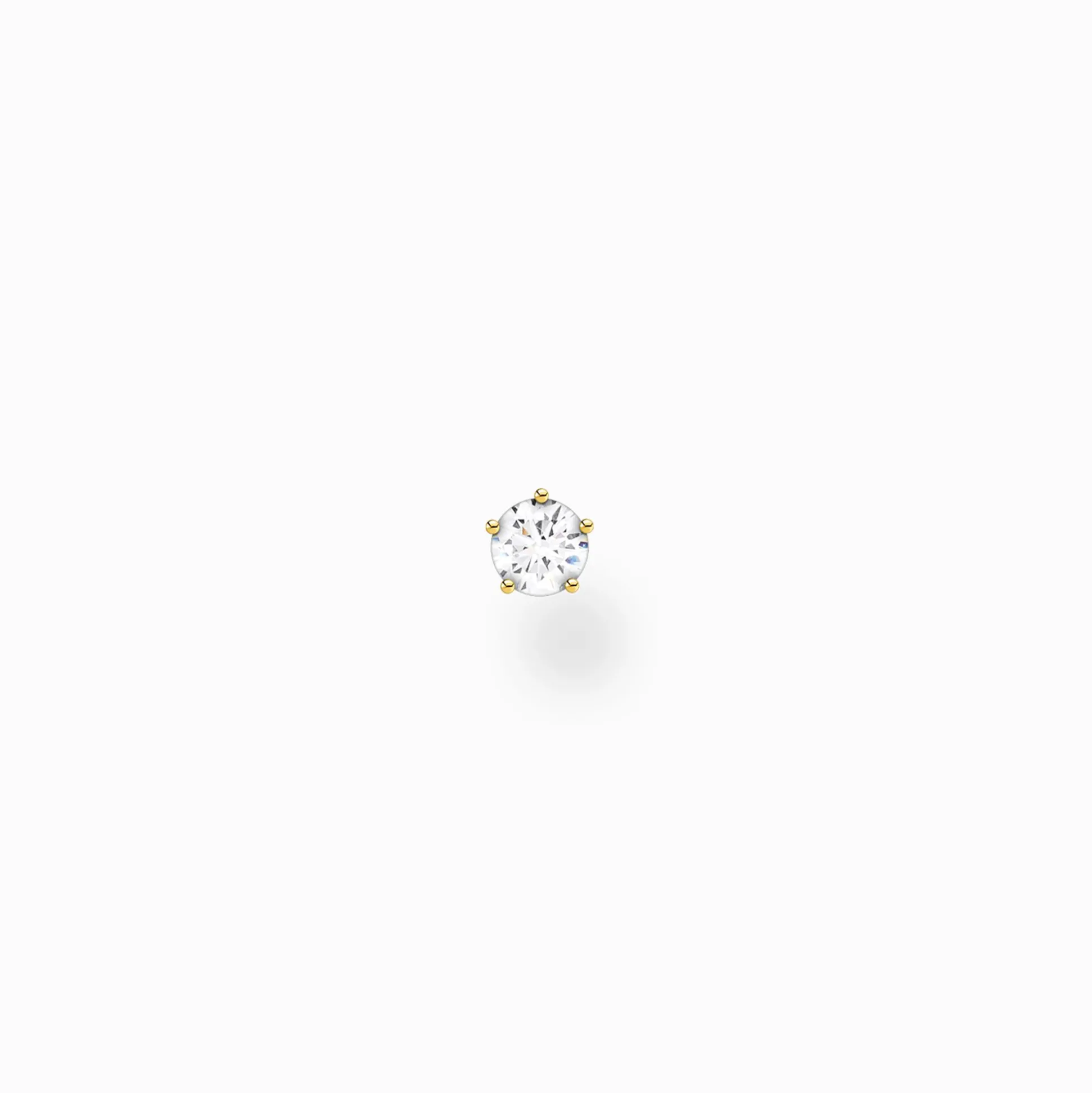 Hot Clou d'oreille unique pierre, petite or Femme Clous D'oreilles
