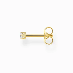 Hot Clou d'oreille unique pierre, petite or Femme Clous D'oreilles