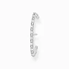 Cheap Clou d'oreille unique pierres blanches argent Femme Clous D'oreilles