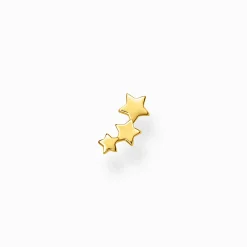New Clou d'oreille unique étoiles or Femme Clous D'oreilles|Placage Or 18 Carats - Argent 925