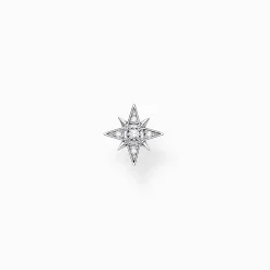 Hot Clou d'oreille unique étoile argent Femme Clous D'oreilles