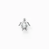 Outlet Clou d'oreille unique tortue argent Femme Clous D'oreilles