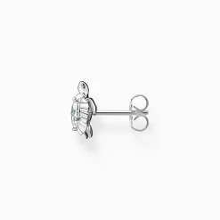 Outlet Clou d'oreille unique tortue argent Femme Clous D'oreilles