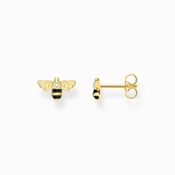 Best Clous d'oreilles abeille Femme Clous D'oreilles|Placage Or 18 Carats - Argent 925