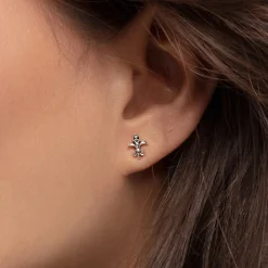 Discount Clous d'oreilles fleur de lys Femme Clous D'oreilles|Clous D’oreilles & Créoles
