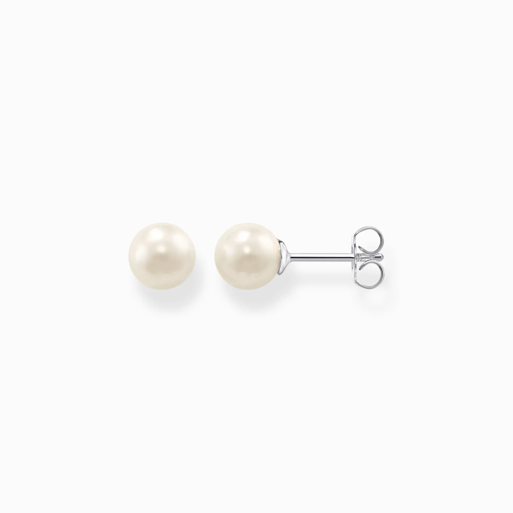Shop Clous d'oreilles perle argent Femme Boucles D'oreilles|Clous D'oreilles