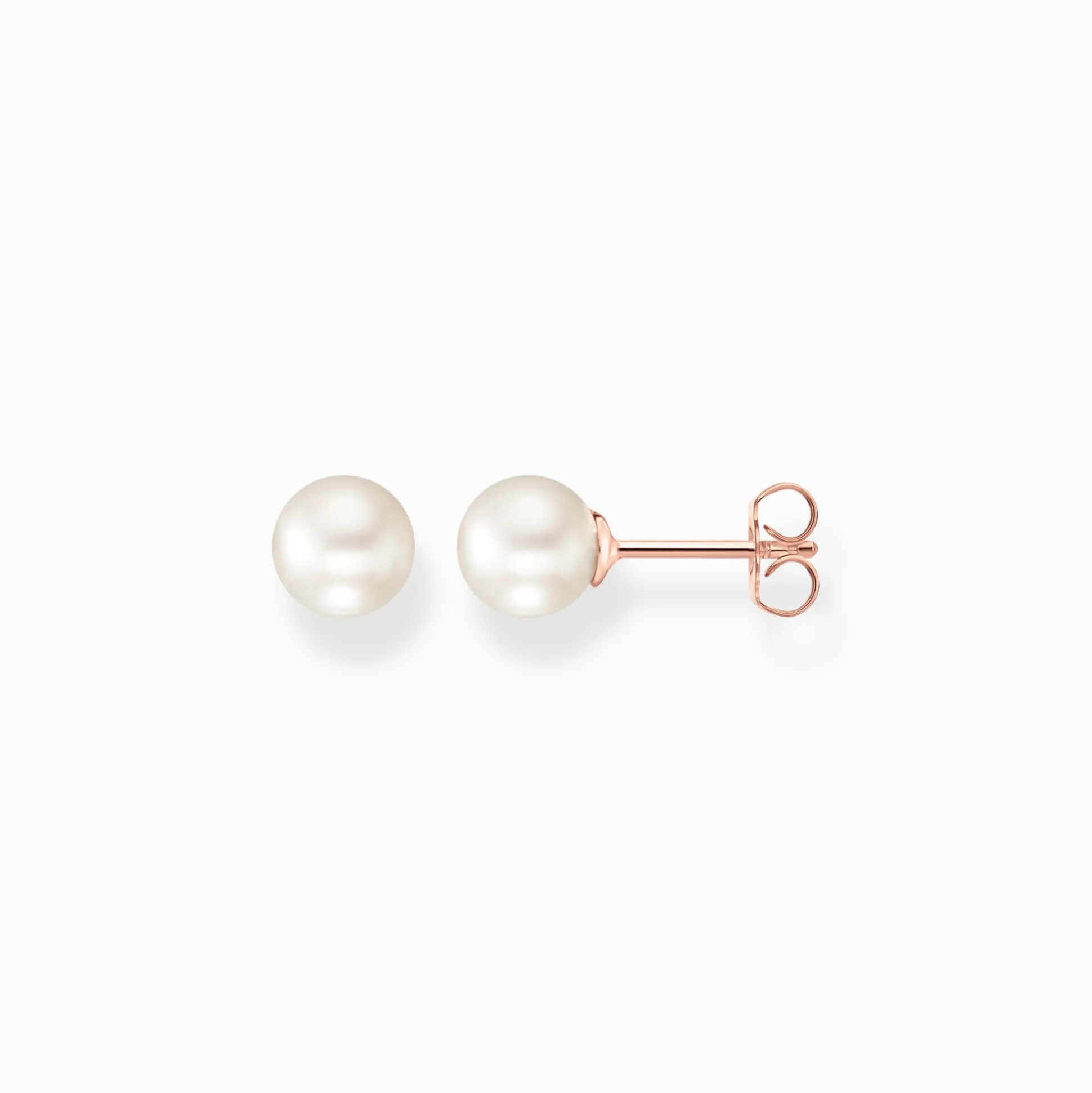 Sale Clous d'oreilles perle or rose Femme Clous D'oreilles