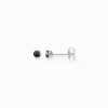 Best Sale Clous d'oreilles pierre noire Femme Clous D'oreilles