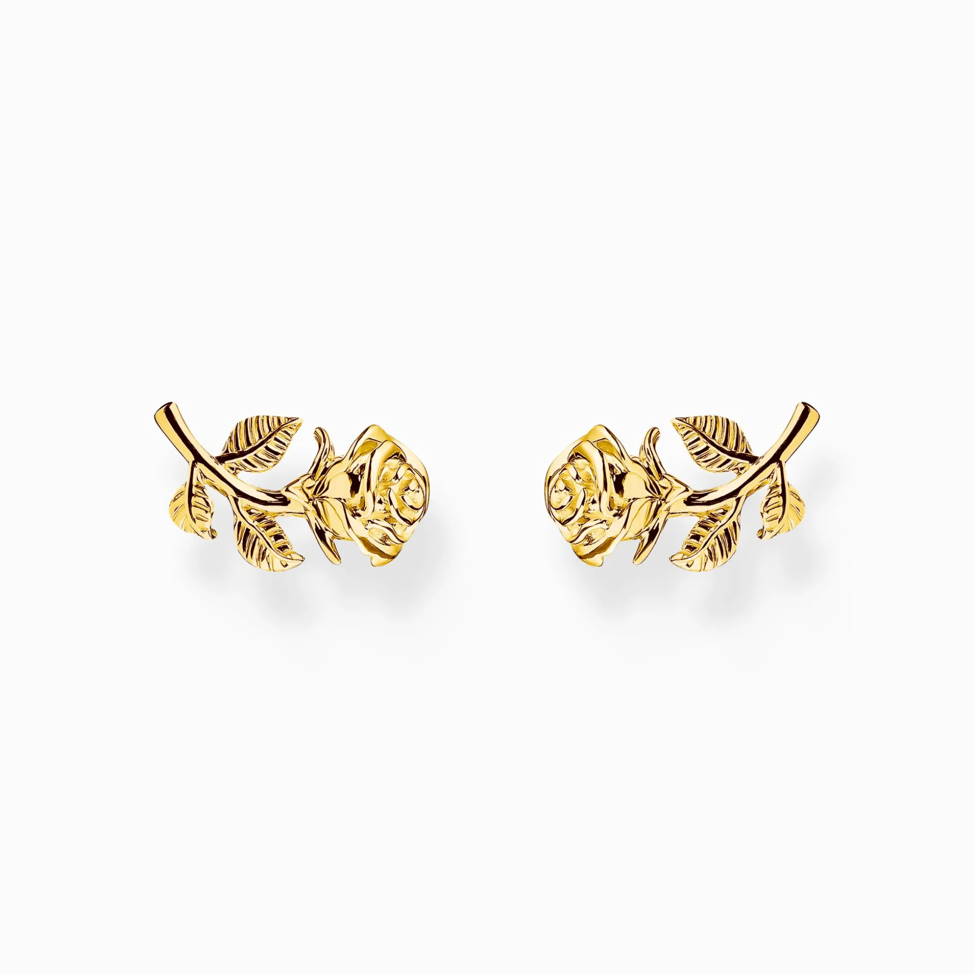 Discount Clous d'oreilles Roses Romance plaqué or Femme Clous D'oreilles|Placage Or 18 Carats - Argent 925