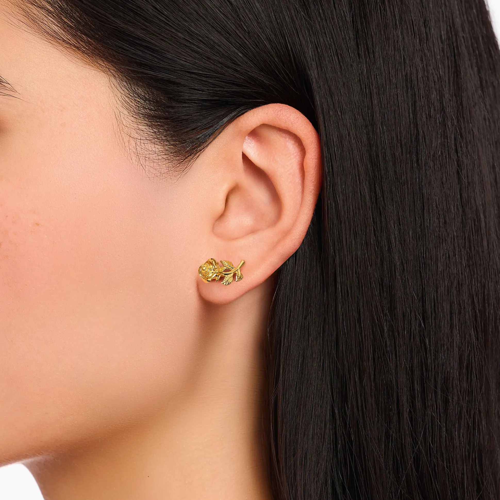 Discount Clous d'oreilles Roses Romance plaqué or Femme Clous D'oreilles|Placage Or 18 Carats - Argent 925