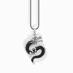 Clearance Collier en argent avec pendentif dragon Femme Chaînes & Colliers|Argent 925