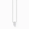 Cheap Collier en argent avec pendentif anneau et zircon blanc Femme Chaînes & Colliers|Argent 925