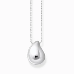 Clearance Collier en argent avec pendentif en forme de goutte organique Femme Chaînes & Colliers|Argent 925