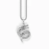 Sale Collier en argent noirci avec pendentif dragon Femme Chaînes & Colliers|Argent 925