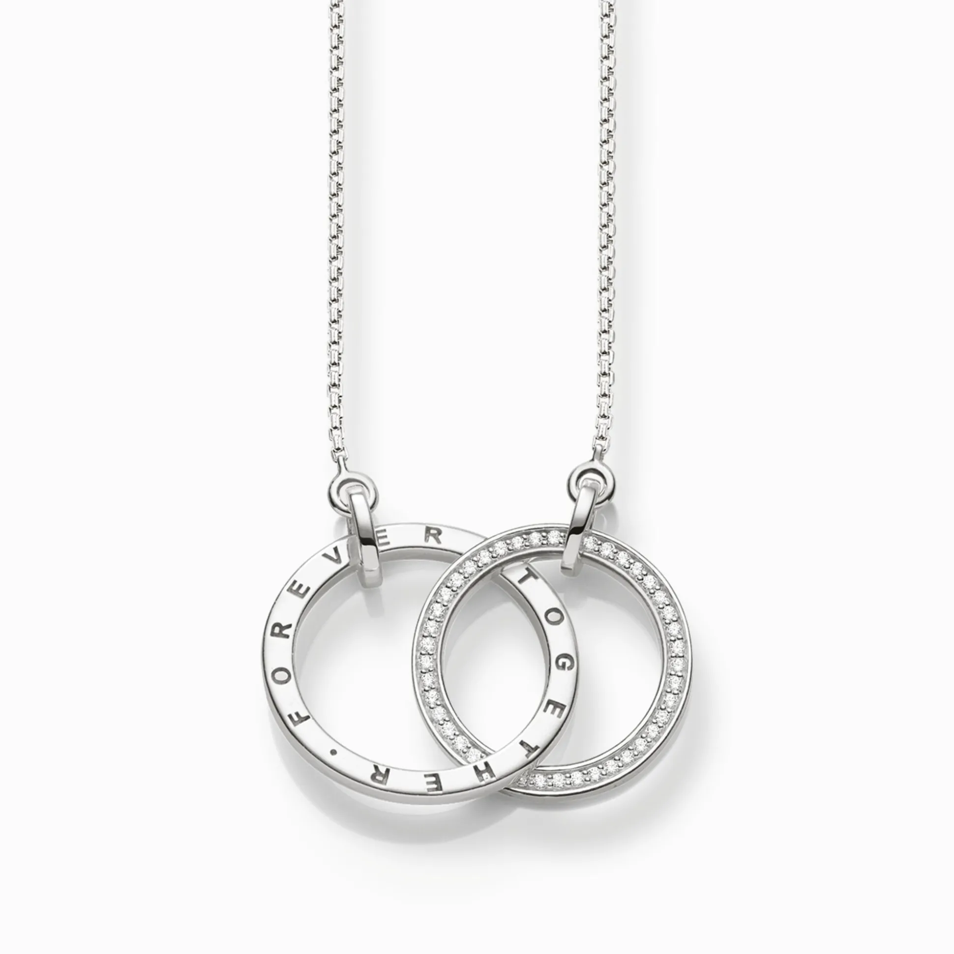 Sale Collier Forever Togehter grand argent Femme Chaînes & Colliers