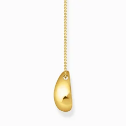 Outlet Collier plaqué or avec pendentif en forme de goutte organique Femme Chaînes & Colliers|Placage Or 18 Carats - Argent 925