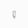 Shop Créole unique pierres blanches argent Femme Créoles