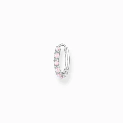 Clearance Créole unique pierres roses Femme Créoles