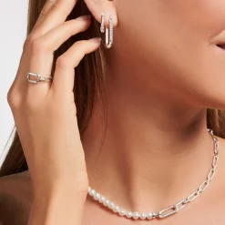 Clearance Créoles argent Femme Créoles