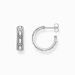 Discount Créoles écailles de crocodile, argent noirci Clous D’oreilles & Créoles|Argent 925