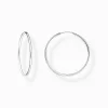 Outlet Créoles de taille moyenne en argent Femme Créoles