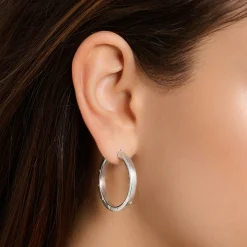 Flash Sale Créoles grand argent Femme Créoles