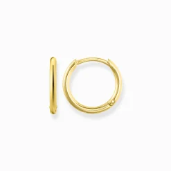 Hot Créoles petites Femme Créoles|Placage Or 18 Carats - Argent 925