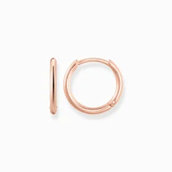 Cheap Créoles petites Femme Créoles|Placage Or Rose 18 Carats - Argent 925