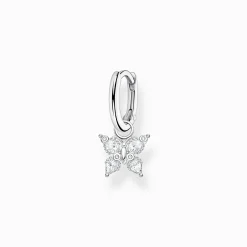Discount Créoleunique avec papillon argent Femme Créoles