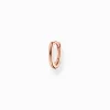 Discount Créoleunique classique or rose Femme Créoles|Placage Or Rose 18 Carats - Argent 925