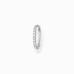 Shop Créoleunique pierres blanches argent Femme Créoles