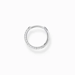 Shop Créoleunique pierres blanches argent Femme Créoles