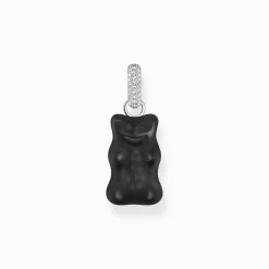 Best Grande breloque Ours d’Or noir avec pierres, argent Femme Pendentifs|Pendentifs
