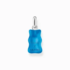 Outlet Grande breloque Ours d’or bleu avec pierres, argent Femme Pendentifs|Pendentifs