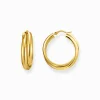 Flash Sale Grandes boucles d'oreilles plaquées or à motif entrelacé Femme Créoles