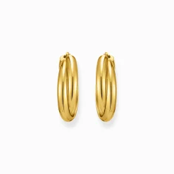 Flash Sale Grandes boucles d'oreilles plaquées or à motif entrelacé Femme Créoles