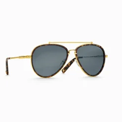 Shop Lunettes de soleil Harrison pilote ethnique havane Femme Lunettes De Soleil|Lunettes De Soleil