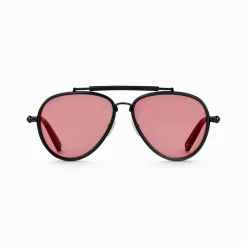 Shop Lunettes de soleil Harrison style aviateur rouge foncé Femme Lunettes De Soleil|Lunettes De Soleil