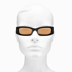 Best Lunettes de soleil Kim étroite rectangulaire orange Femme Lunettes De Soleil|Lunettes De Soleil