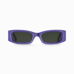Online Lunettes de soleil Kim étroite rectangulaire violet Femme Lunettes De Soleil