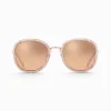 Online Lunettes de soleil Mia quadratiques rose effet miroir Femme Lunettes De Soleil