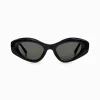 Fashion Lunettes de soleil RILEY, ovales et noires Femme Lunettes De Soleil|Lunettes De Soleil