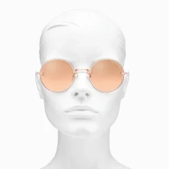 Sale Lunettes de soleil Romy rondes effet miroir Femme Lunettes De Soleil