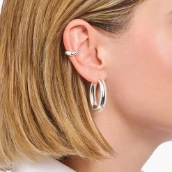 Cheap Manchette d'oreille en argent de forme organique Femme Manchettes D'oreilles|Argent 925